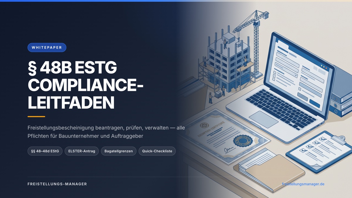Vorschau: § 48b EStG Compliance-Leitfaden 2026